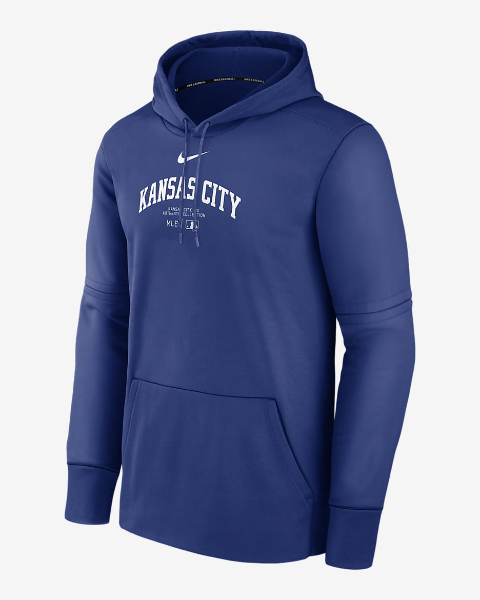 Sudadera con gorro sin cierre de la MLB Nike Therma para hombre Kansas