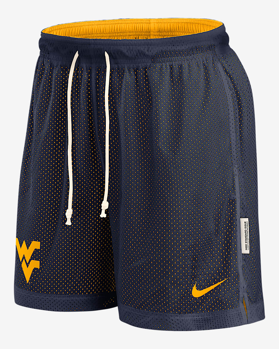 West Virginia Reversible Men's Nike Dri-FIT College Shorts - Navy