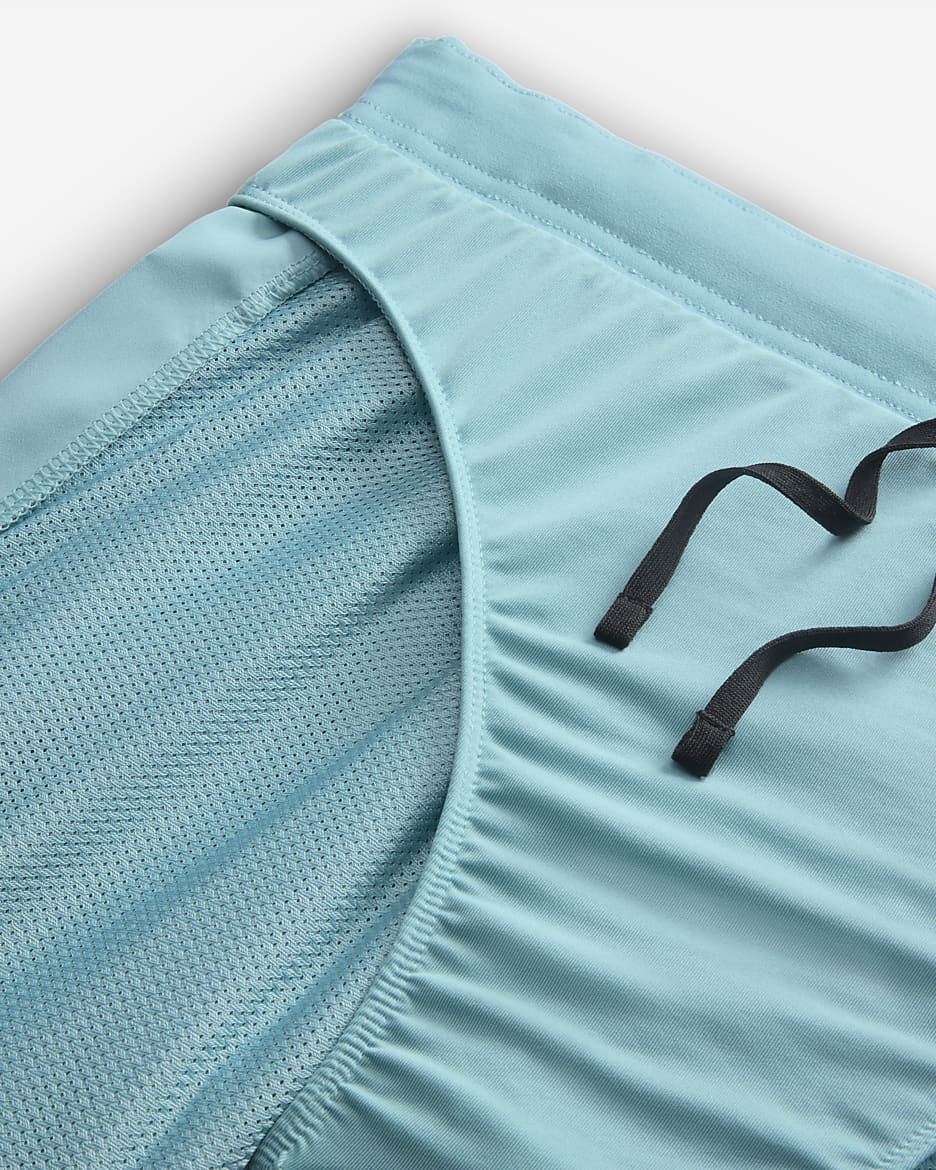 Nike Challenger Dri-FIT fôret løpeshorts til herre (18 cm) - Denim Turquoise/Glacier Blue/Svart