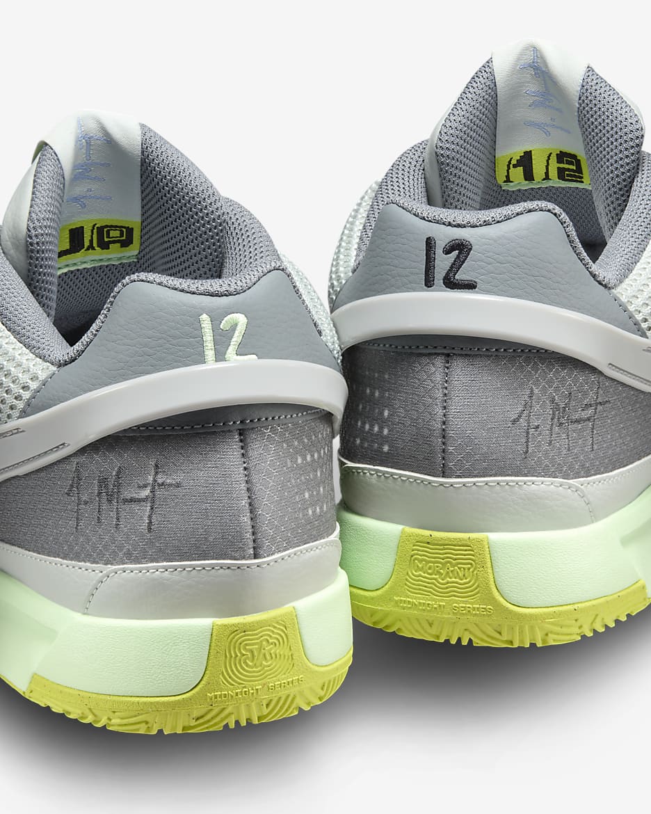 JA 1 Basketball Shoes - Light Silver/Cyber/Cool Grey/Granite