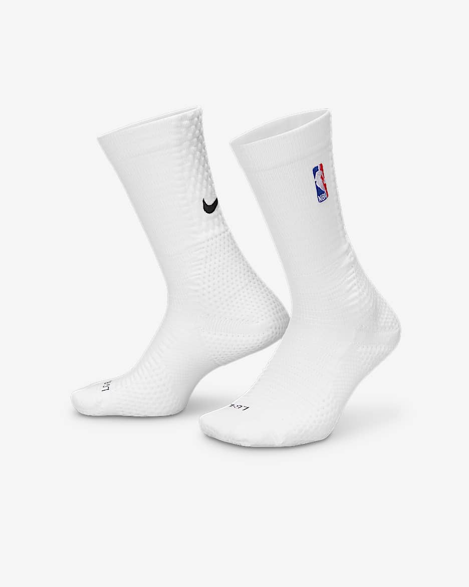 Nike Unicorn Dri-FIT ADV NBA Cushioned Crew Socks (1 Pair) - White/Rush Blue/White/Black