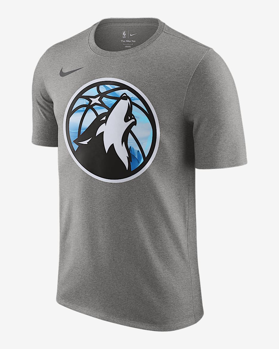Playera Nike NBA para hombre Minnesota Timberwolves Essential City Edition - Gris oscuro jaspeado