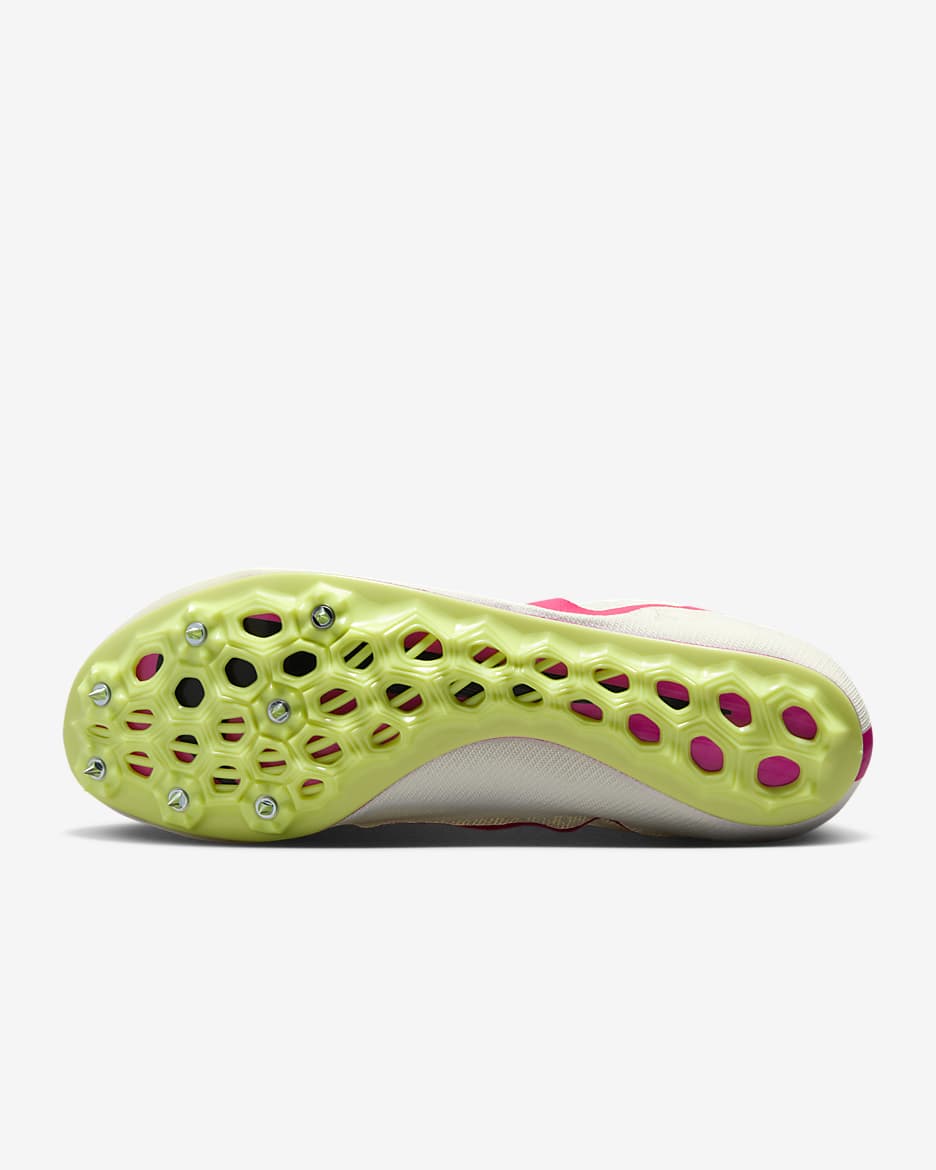 Nike Ja Fly 4 Sabatilles amb claus d'esprint - Sail/Light Lemon Twist/Fierce Pink