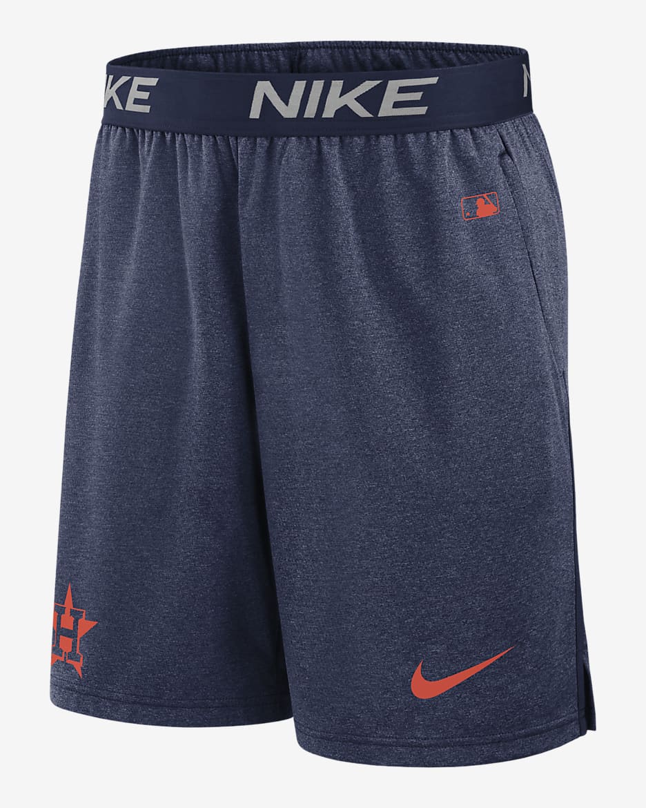 Shorts Nike Dri-FIT de la MLB para hombre Houston Astros Authentic Collection Practice - Azul marino