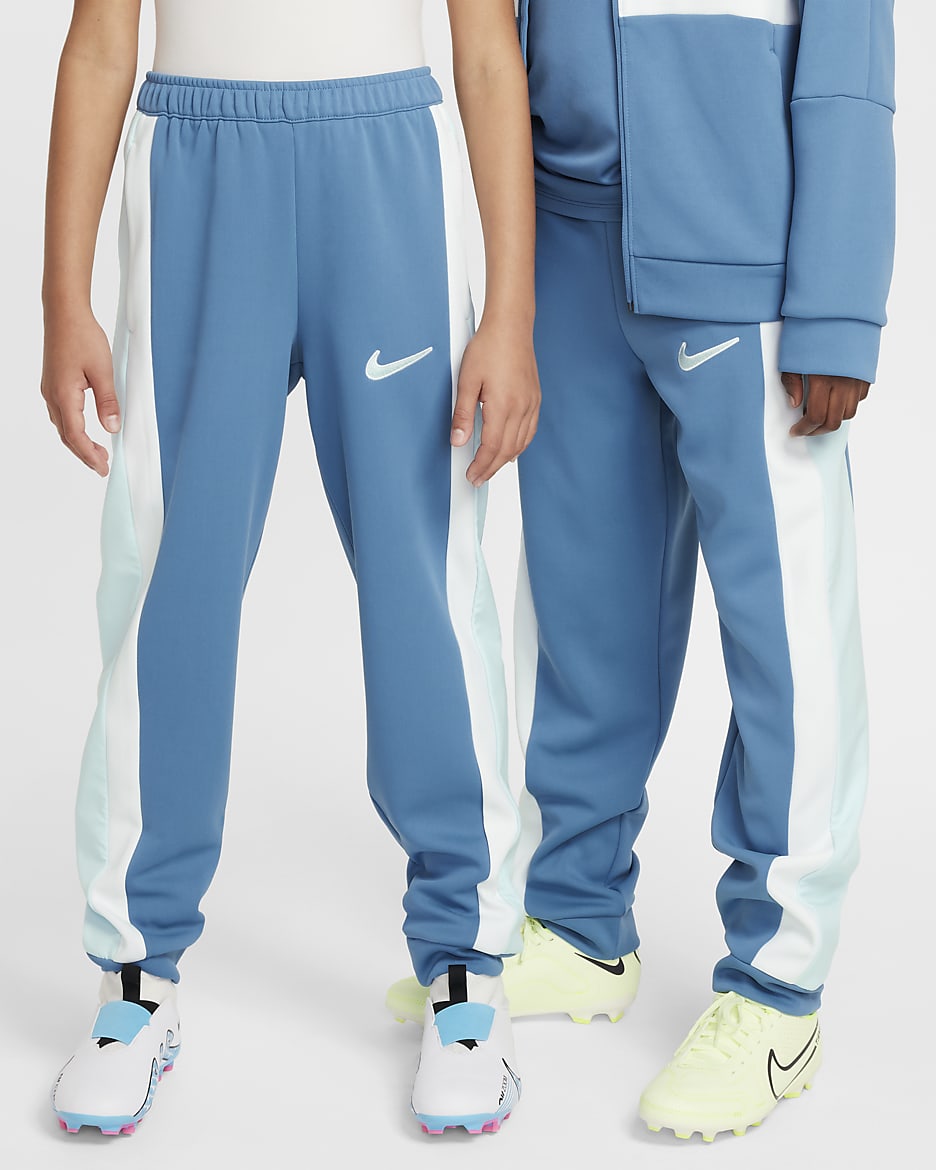 Nike Academy Older Kids' Dri-FIT Football Tracksuit Bottoms - Aegean Storm/Glacier Blue/White/Glacier Blue