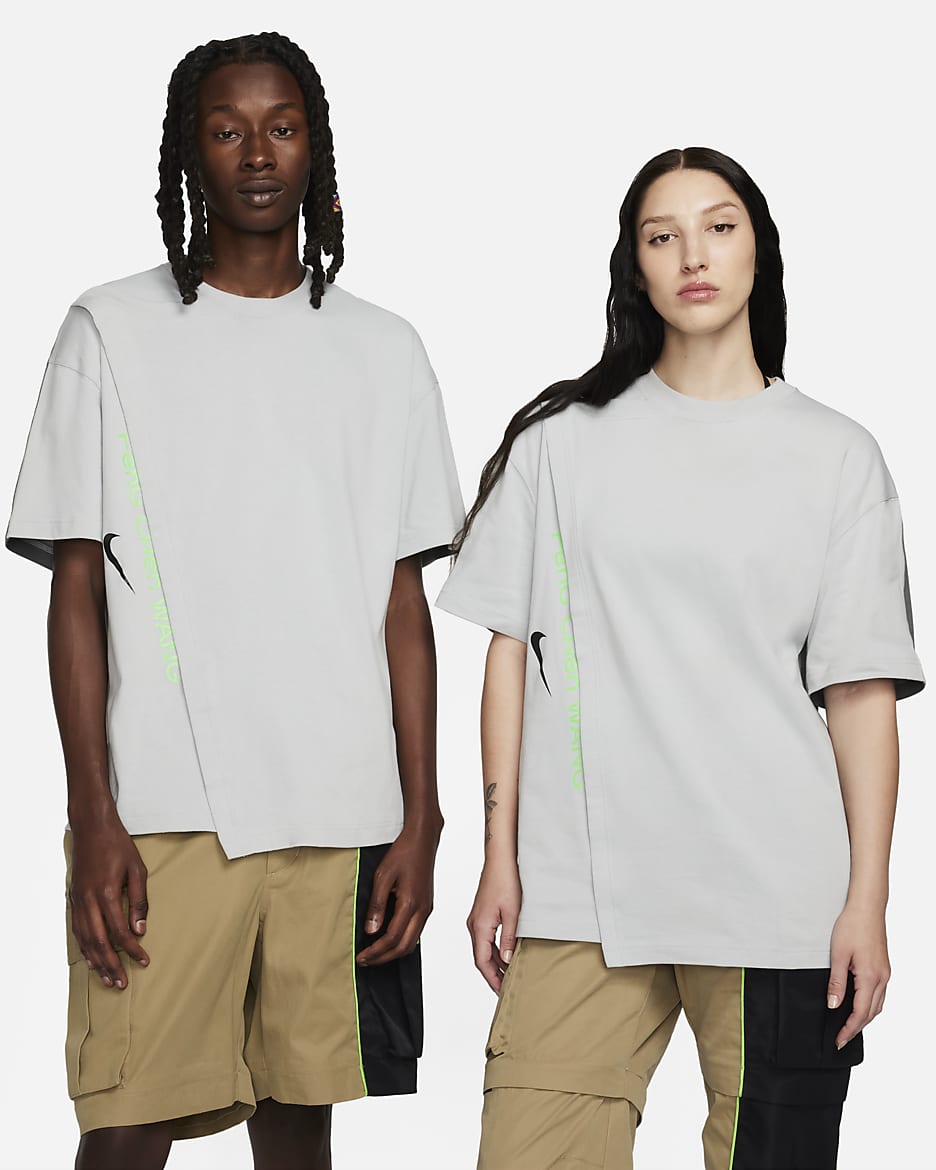 ナイキ x フェン チェン ワン Tシャツ - ライトスモークグレー/アイアングレー/アクショングリーン