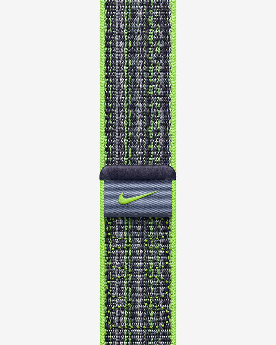Correa loop deportiva Nike Verde brillante/azul de 45 mm - Verde brillante/Azul