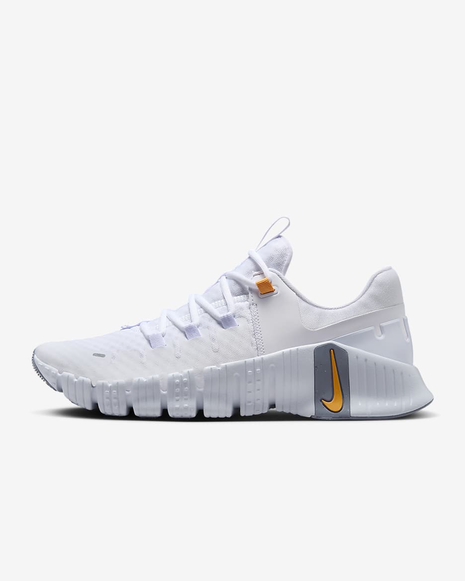 Nike Free Metcon 5 Men's Workout Shoes - White/Football Grey/Ashen Slate/Sundial