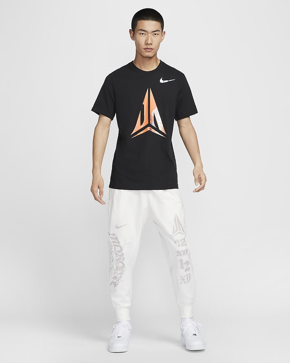 Ja 男款 Dri-FIT 籃球 T 恤 - 黑色