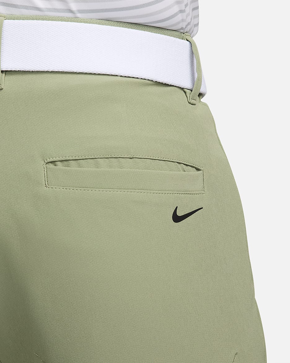 Nike Tour Repel Flex 男款高爾夫合身長褲 - Oil Green/黑色