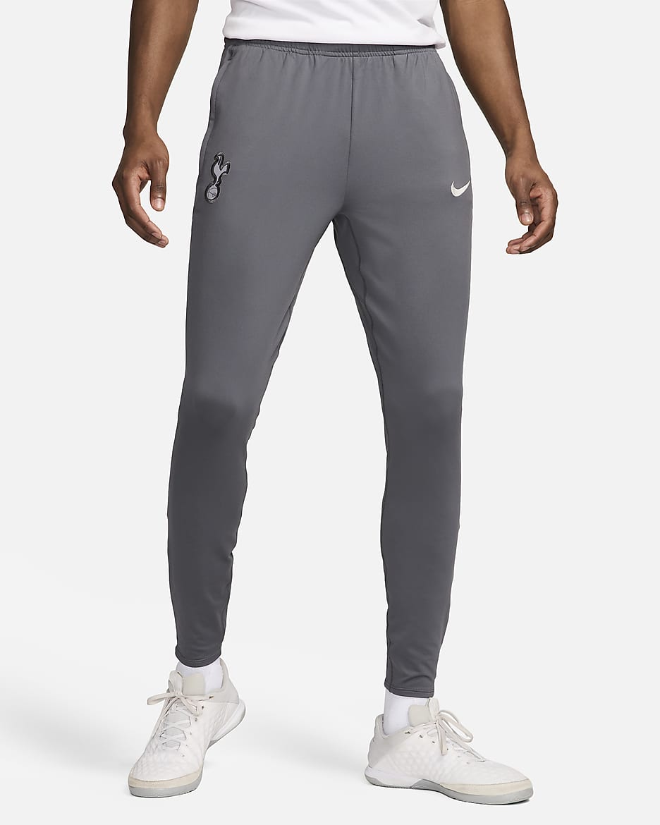 Tottenham Hotspur Strike Men's Nike Dri-FIT Football Knit Pants - Dark Grey/Polar/Grey Fog