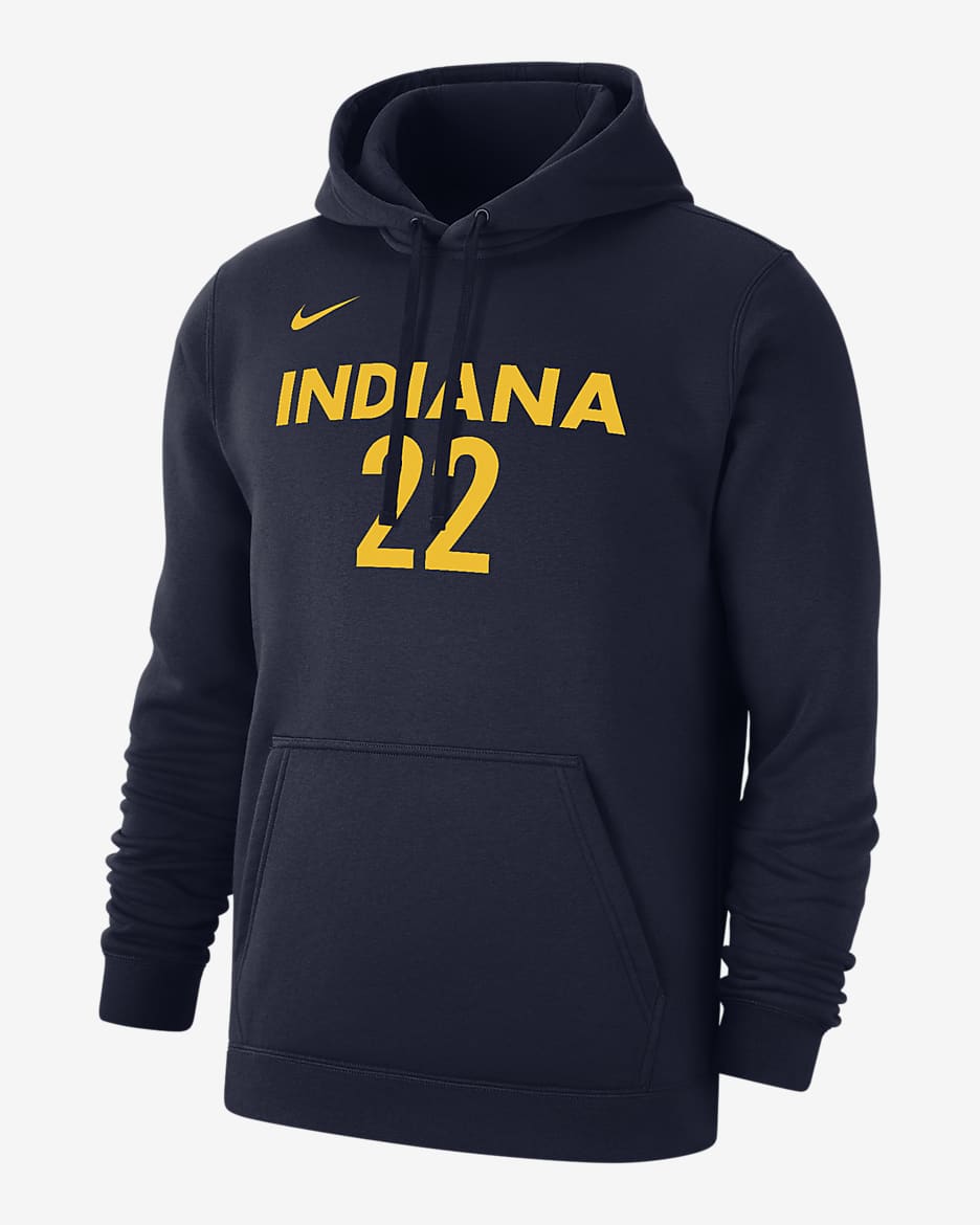Caitlin Clark Indiana Fever Club Fleece Nike WNBA Pullover Hoodie - Navy