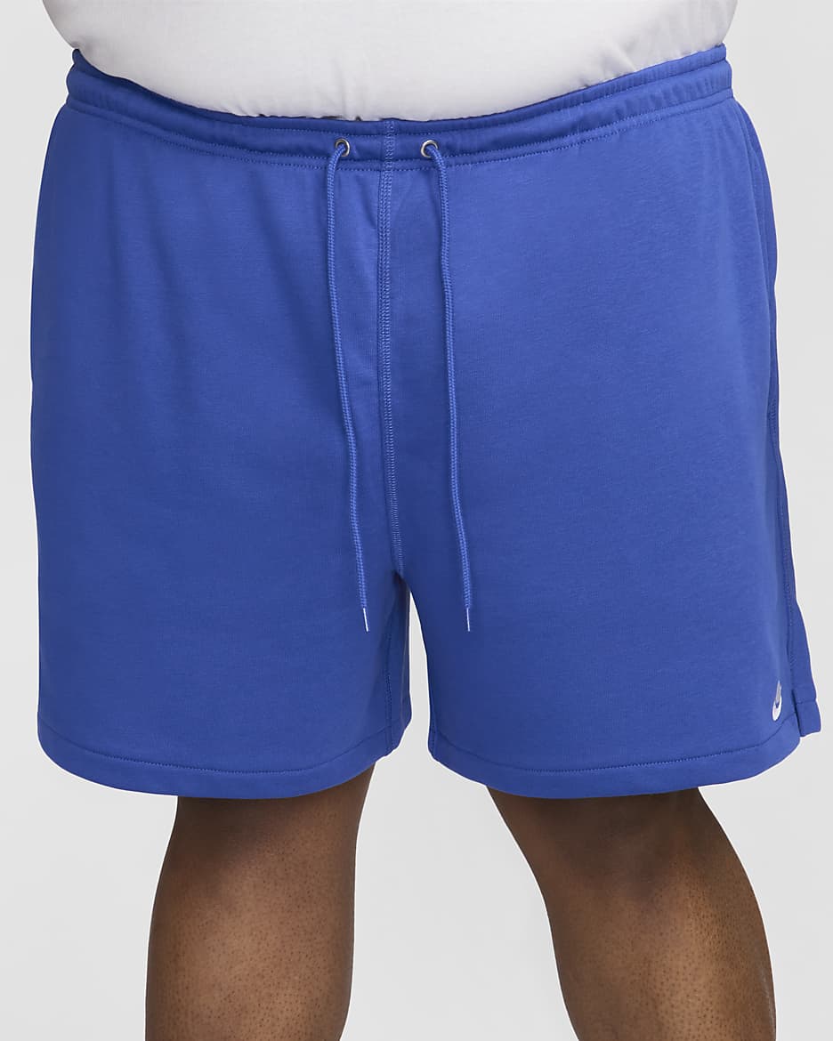 Short en molleton Flow Nike Club pour homme - Game Royal/Game Royal/Blanc