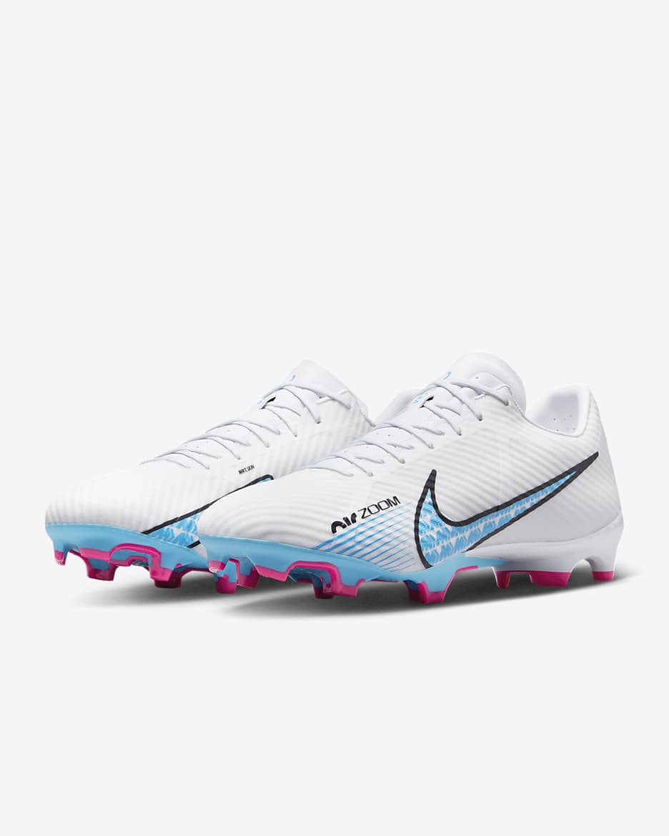 Nike Mercurial Vapor 15 Academy Multi-Ground Low-Top Football Boot - White/Hot Punch/Coconut Milk/Baltic Blue