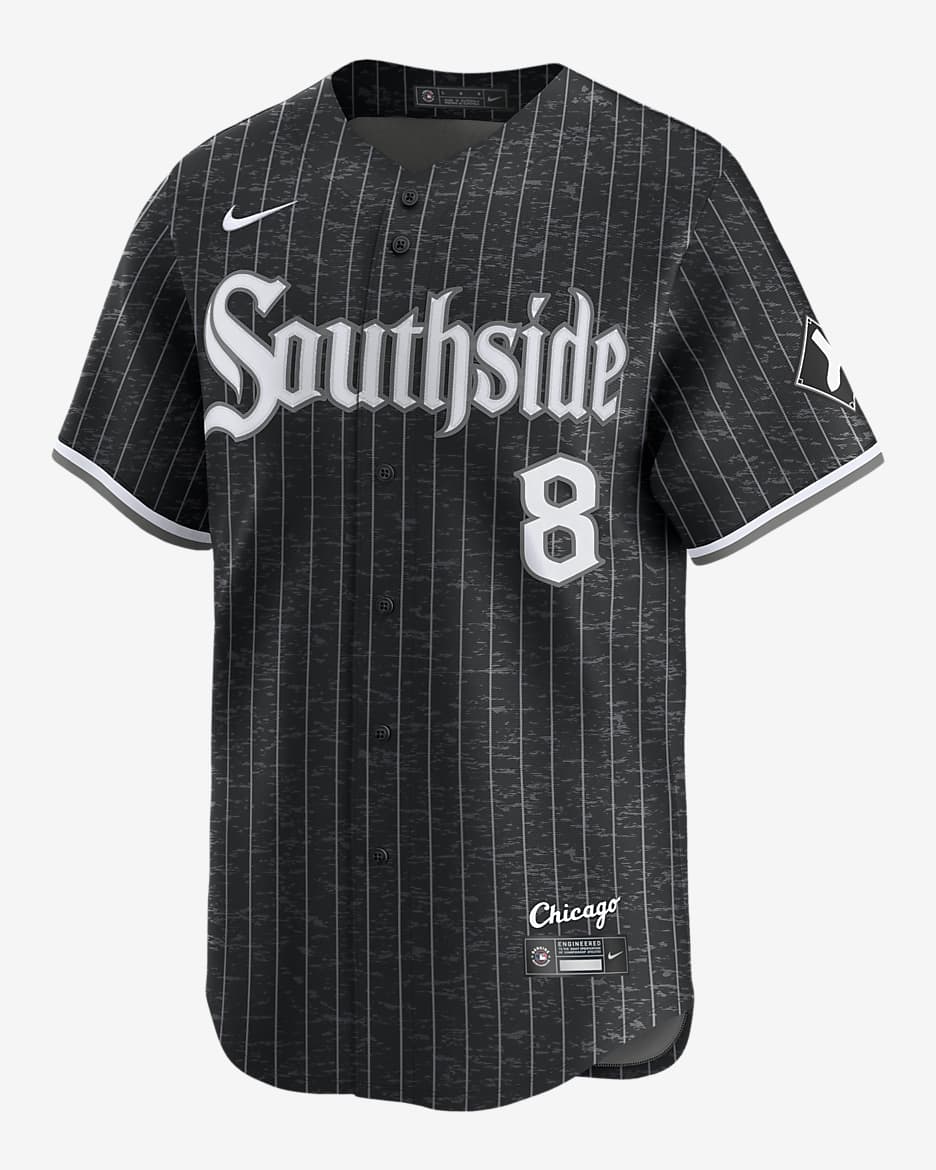 Jersey Nike Dri-FIT ADV de la MLB Limited para hombre Bo Jackson Chicago White Sox City Connect - Negro