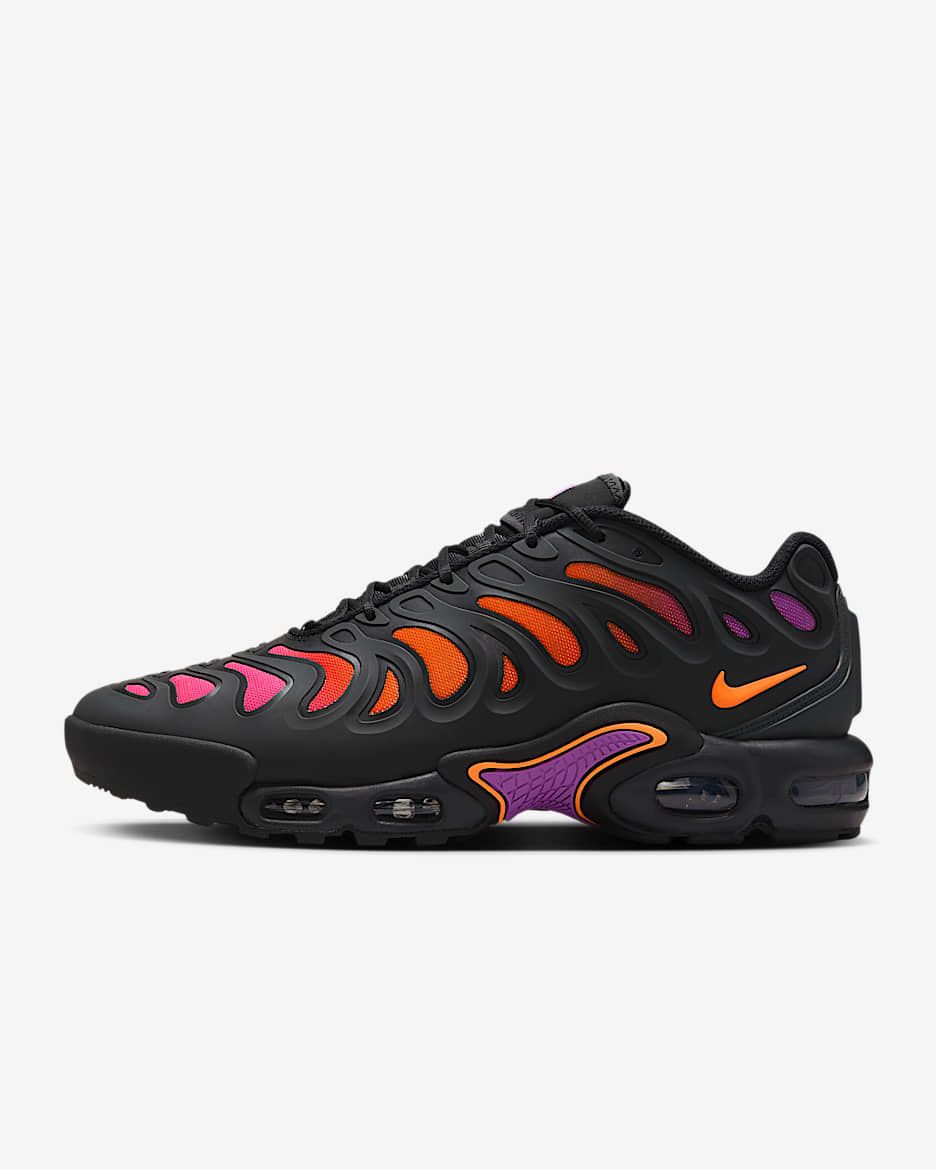 Nike Air Max Plus Drift Men's Shoes - Dark Smoke Grey/Black/Vivid Purple/Total Orange