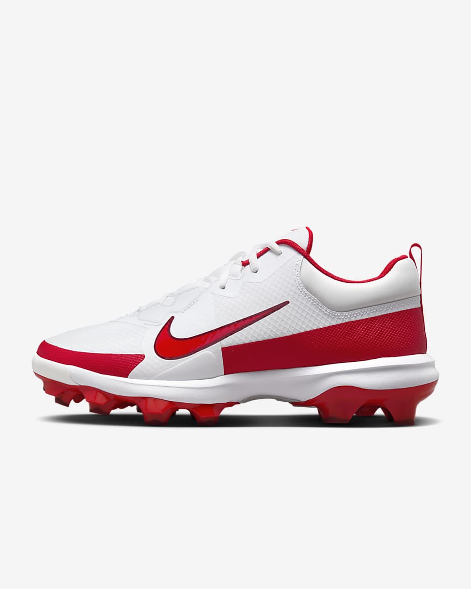 Tacos de béisbol Nike Force Trout 9 Pro MCS - Blanco/Rojo team/Platino puro/Rojo universitario