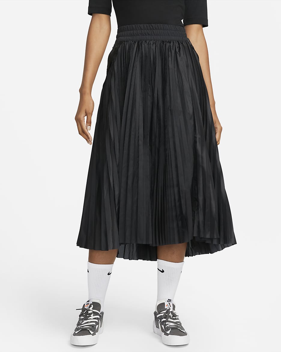 sacai (サカイ) NIKE (ナイキ) プリーツスカート ブラック サイズ:XL 