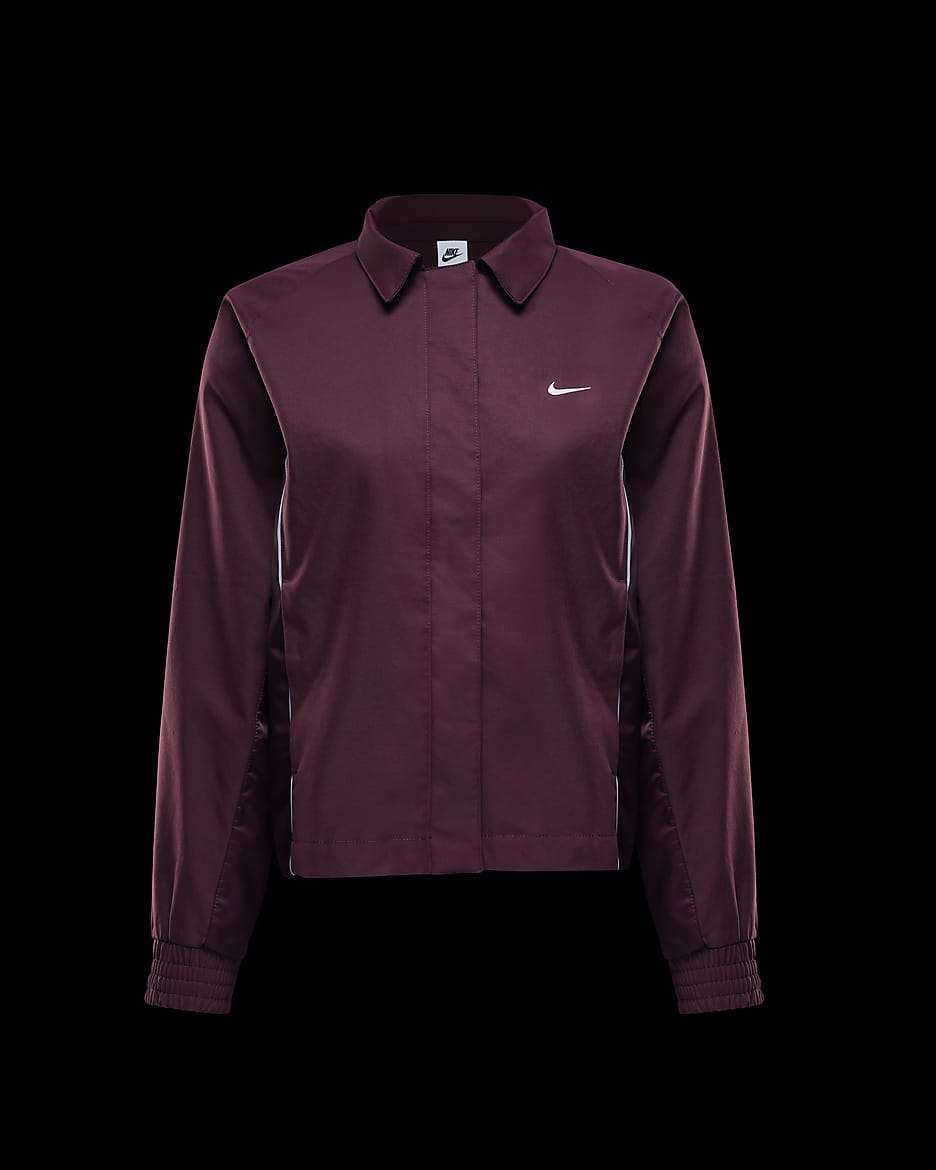 Nike Sportswear Damenjacke aus Webmaterial - Burgundy Crush/Burgundy Crush