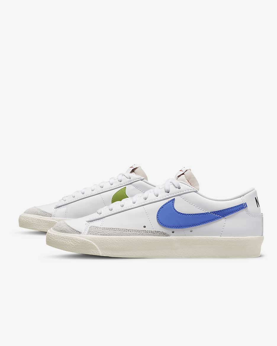 Nike Blazer 低筒 '77 Vintage 男鞋 - 白色/Chlorophyll/Sail/Medium Blue