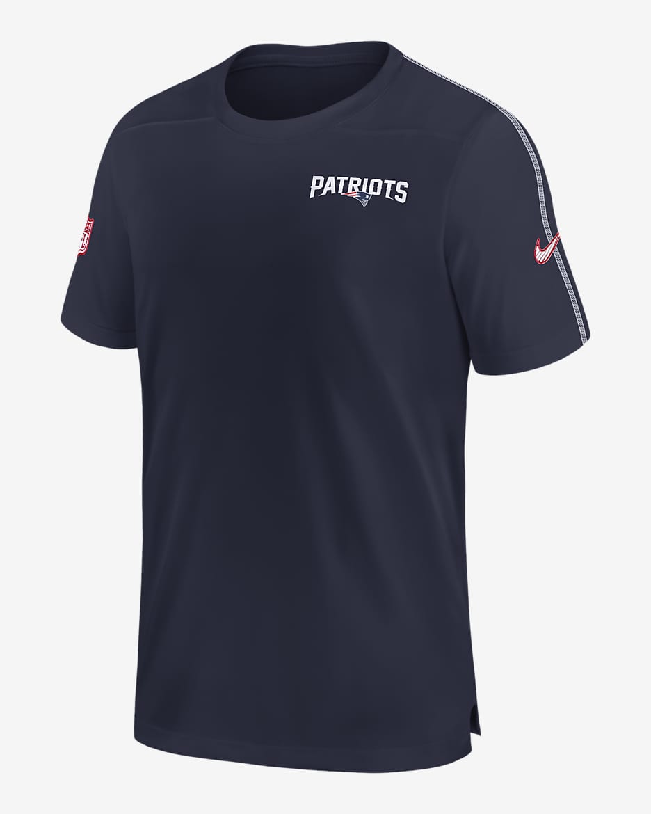 New England Patriots Sideline Coach Men's Nike Dri-FIT NFL Top - Navy