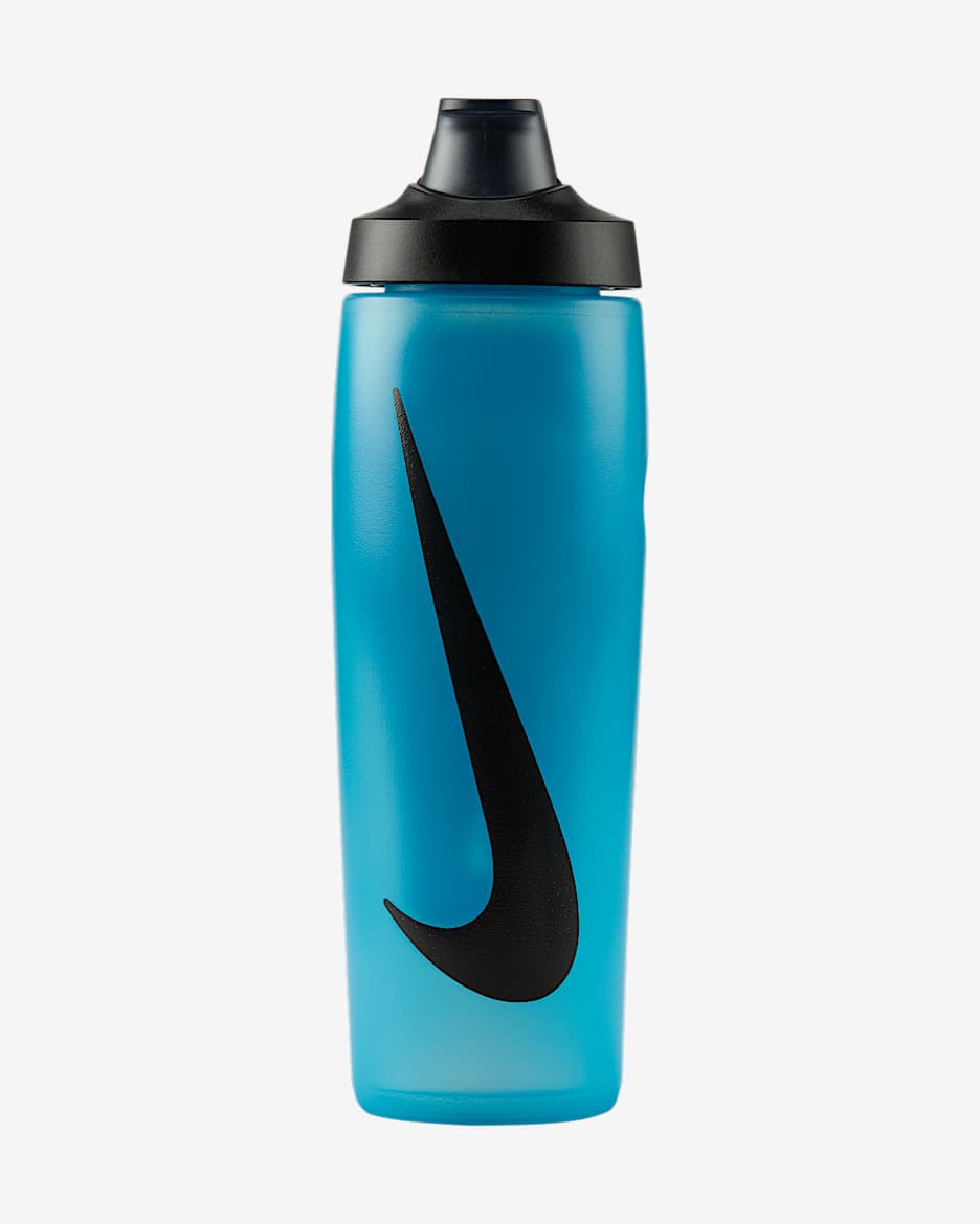 Nike Refuel Locking-Lid Water Bottle (710ml approx.) - Baltic Blue/Black