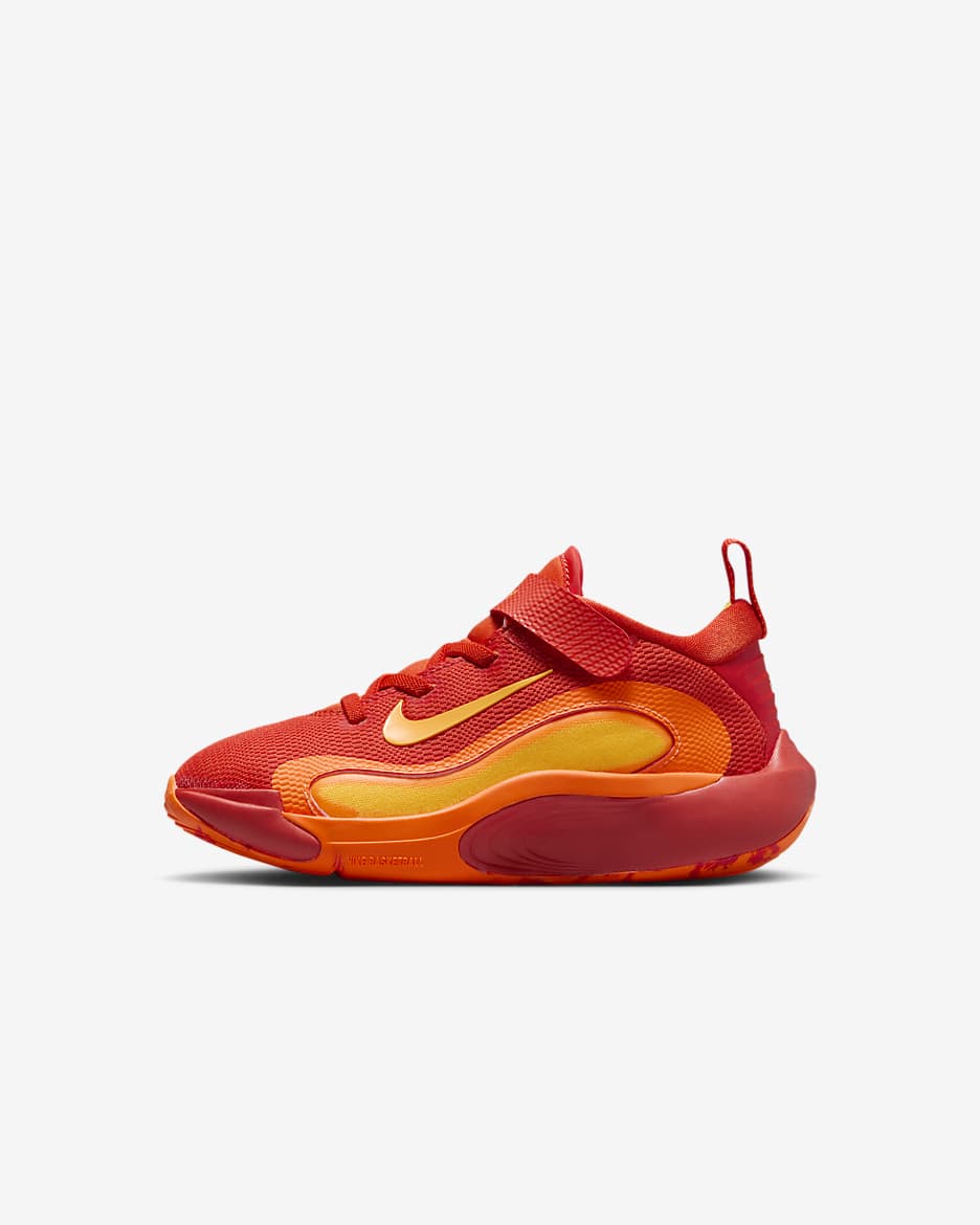 Nike IsoFly 小童鞋款 - Team Orange/Total Orange/白色/Laser Orange