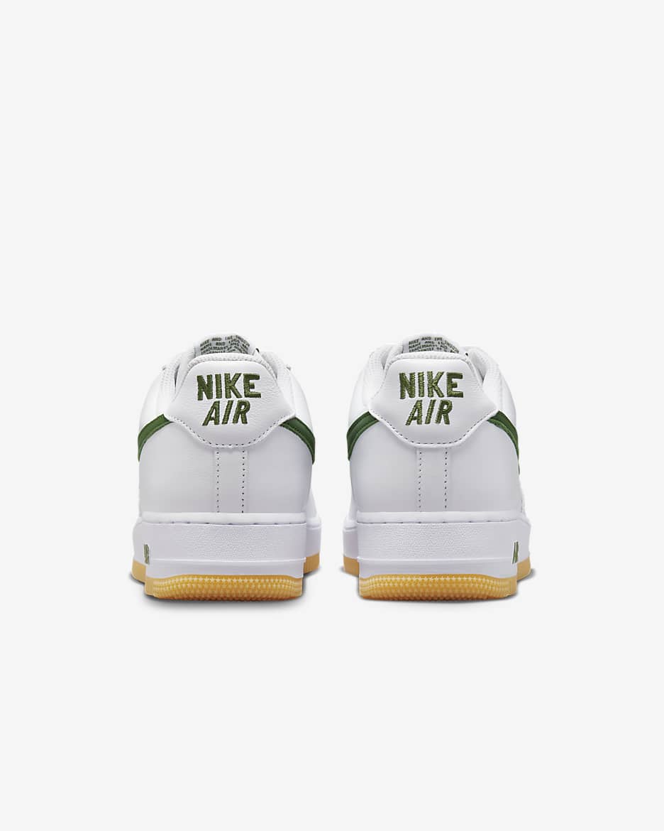 Nike Air Force 1 Low Retro Men's Shoes - White/Gum Yellow/Forest Green