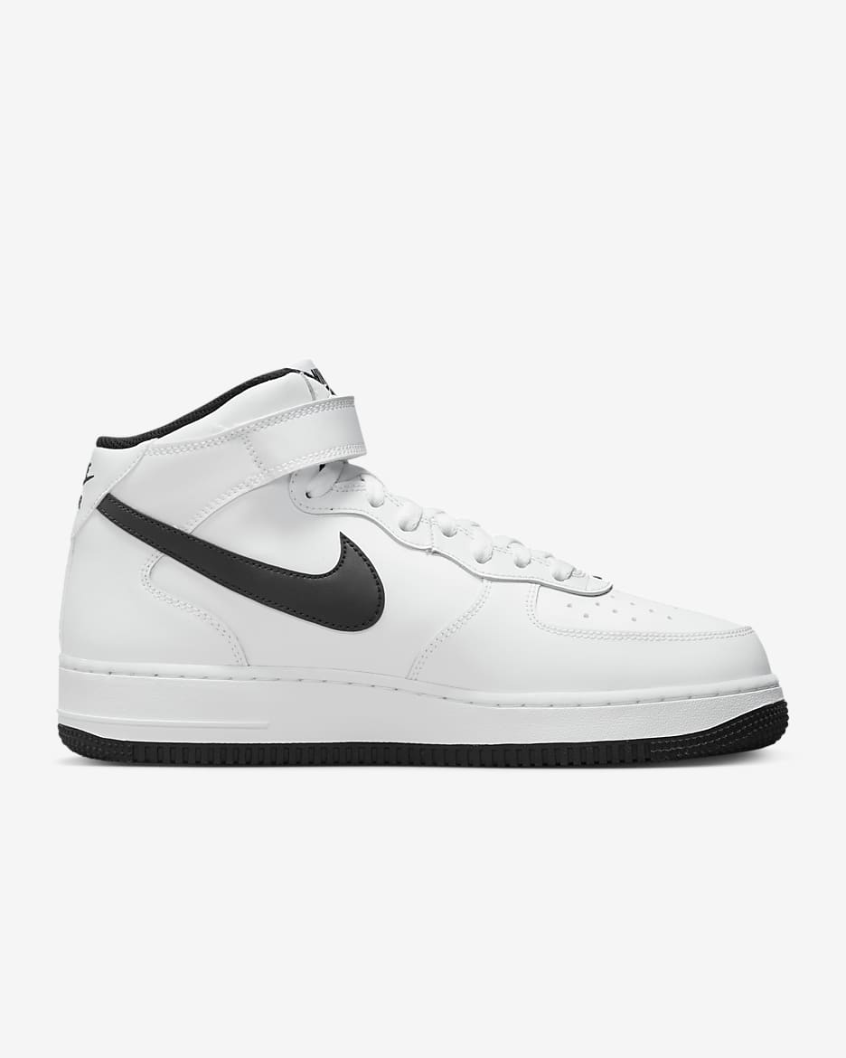 Nike Air Force 1 Mid '07 Men's Shoes - White/White/Black