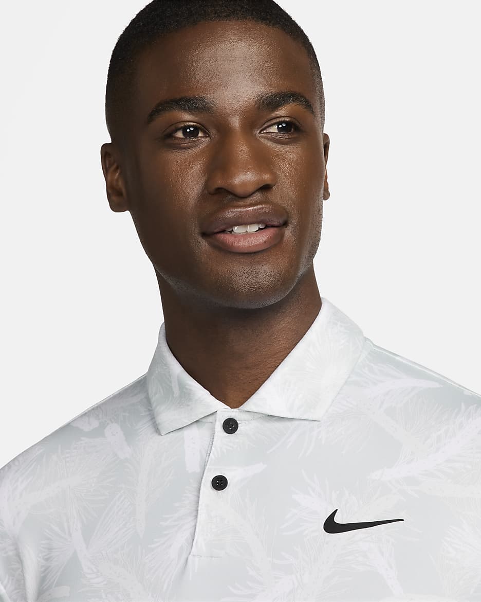 Polo de golf Dri-FIT Nike Tour pour homme - Summit White/Noir