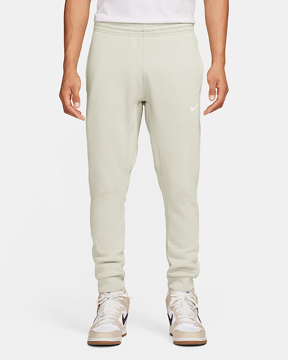 Nike Club Fleece Tapered Pants - Light Bone/White