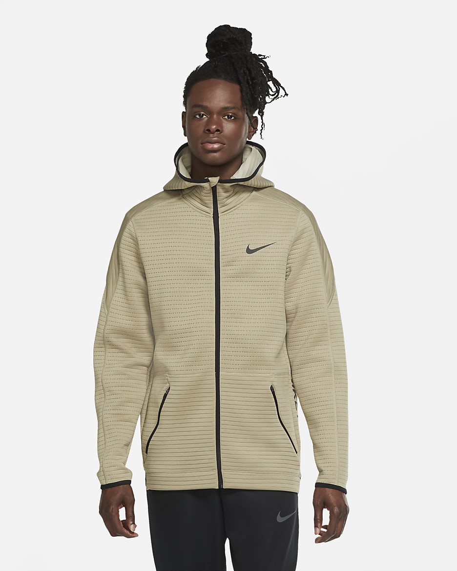 Sweat à capuche de training à zip Nike pour Homme - Mystic Stone/Mystic Stone/Noir