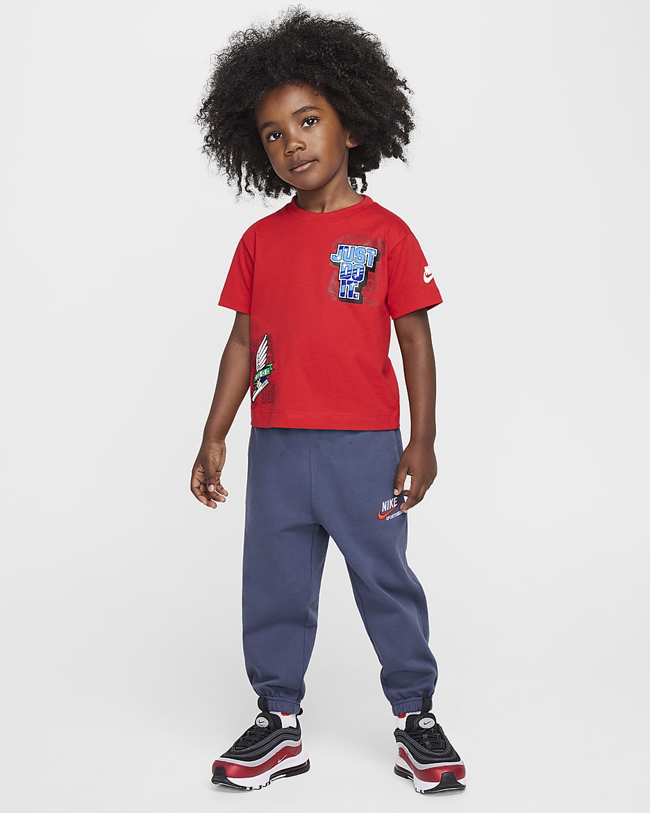 Nike Step Up Your Game Toddler Graphic T-Shirt - University Red