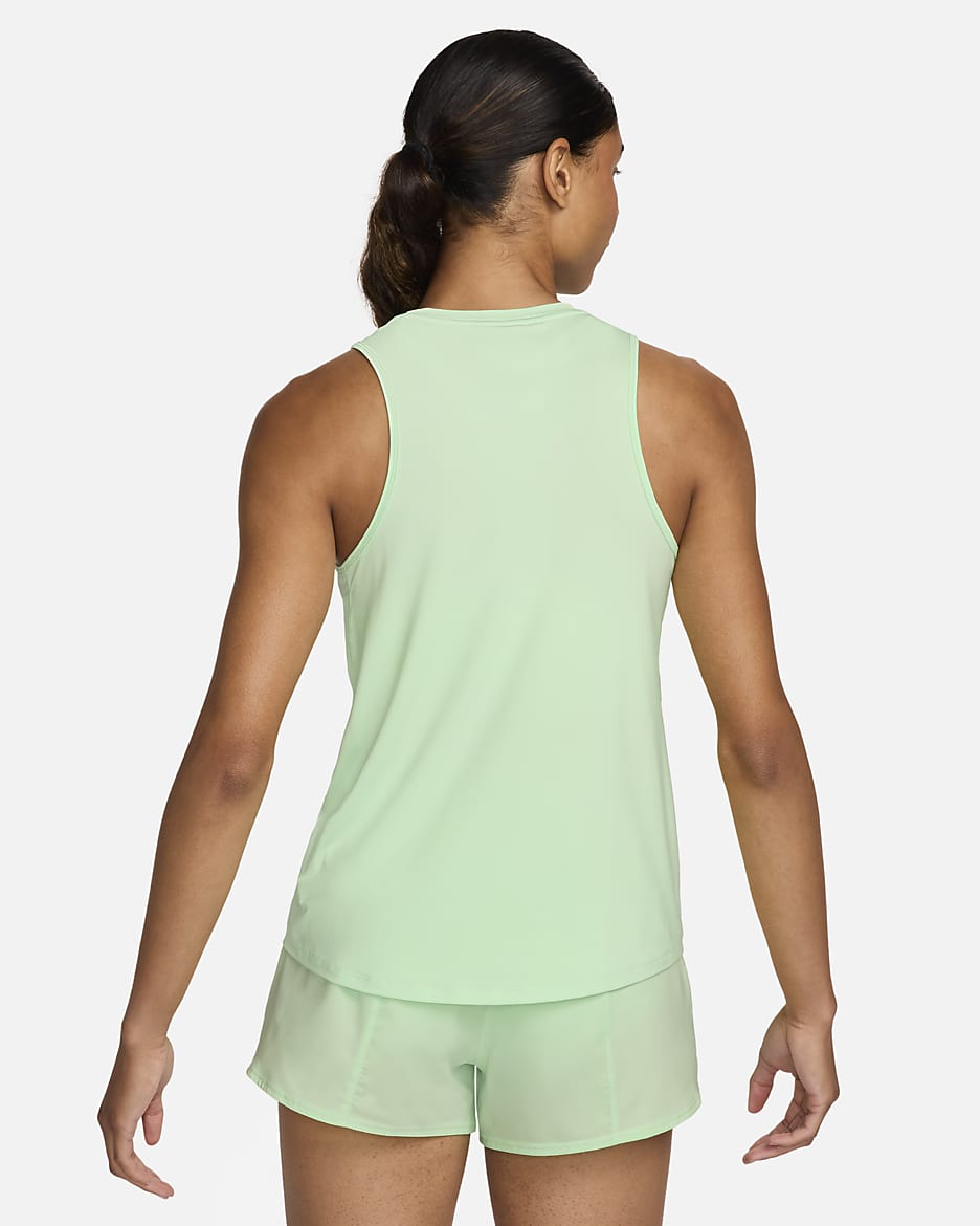 Nike One Women's Graphic Running Tank Top - Vapour Green/Bicoastal