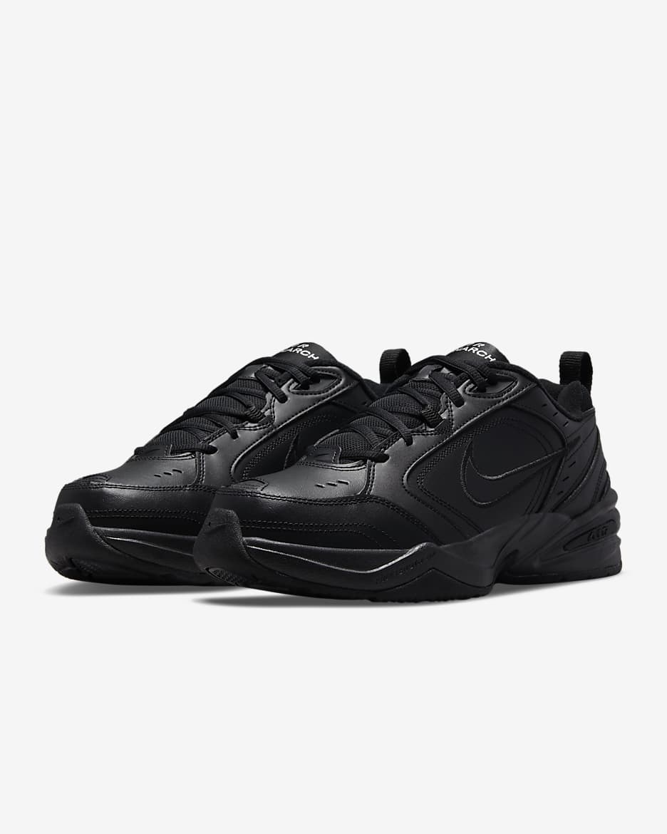 Nike Air Monarch IV Men's Workout Shoes (Extra Wide) - Black/Black