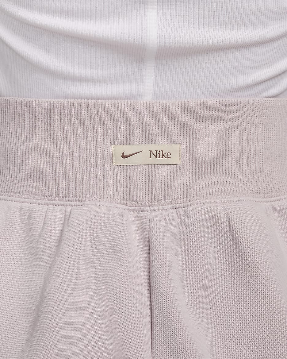 Nike Sportswear Phoenix Fleece Women's Oversized Logo Sweatpants - Platinum Violet/Light Orewood Brown/Smokey Mauve