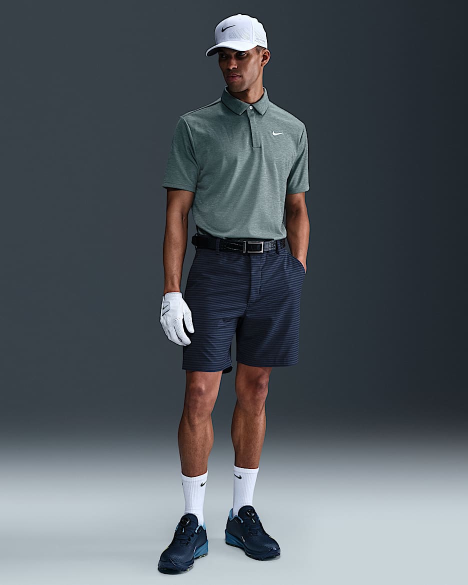 Nike Victory+ Men's Dri-FIT Striped Golf Shorts - Midnight Navy/Obsidian