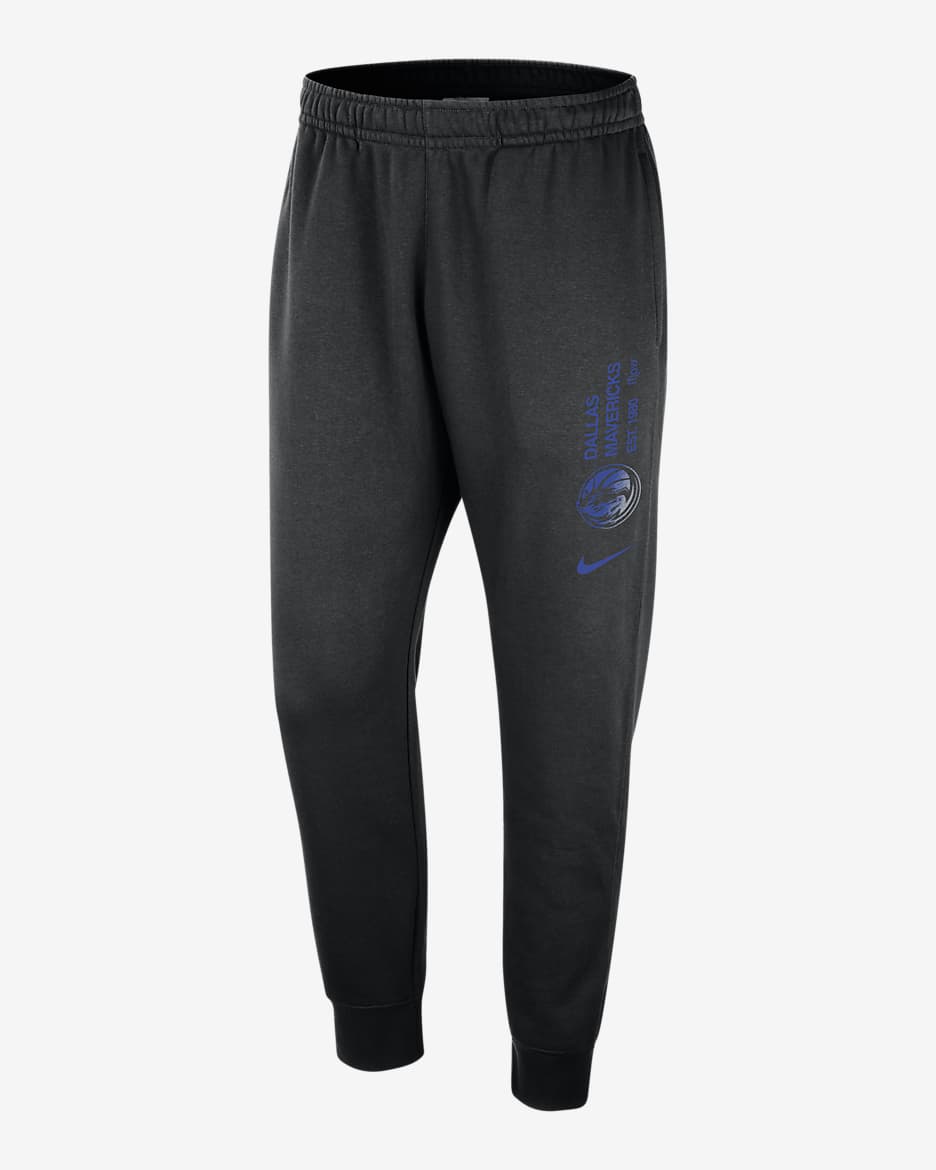 Dallas Mavericks Club Courtside Men's Nike NBA Joggers - Black