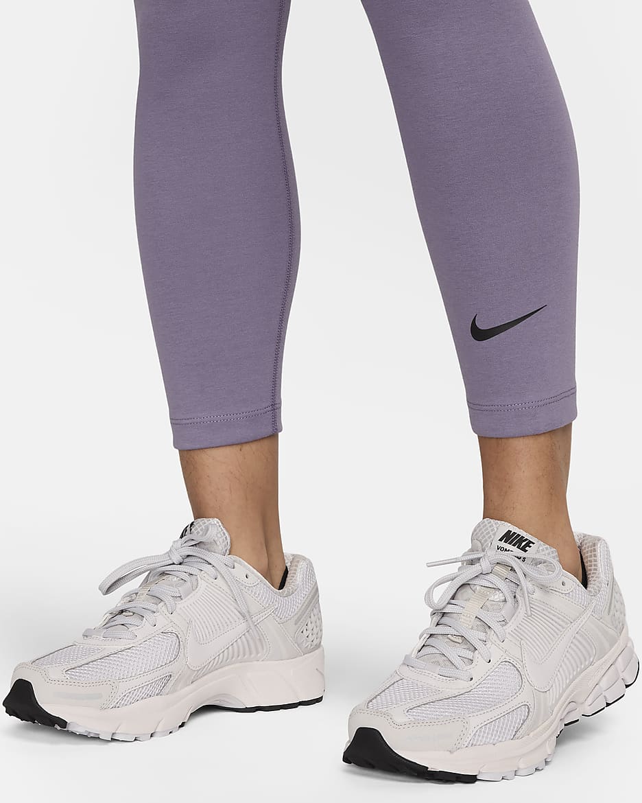 Nike Sportswear Classic leggings i 7/8 lengde med høyt liv til dame - Daybreak/Svart