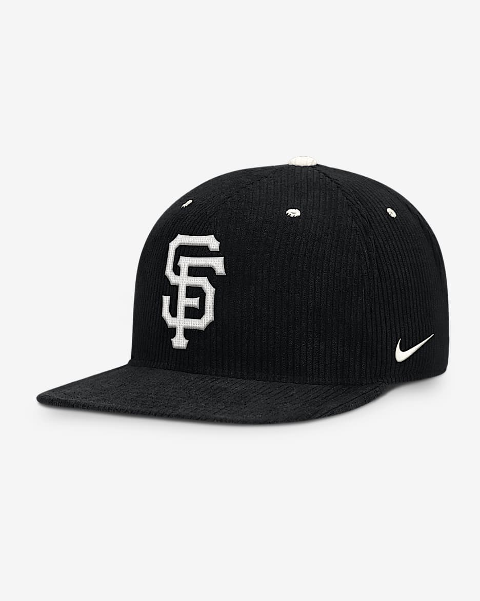 Gorra Nike de la MLB ajustable para hombre San Francisco Giants Pro - Negro