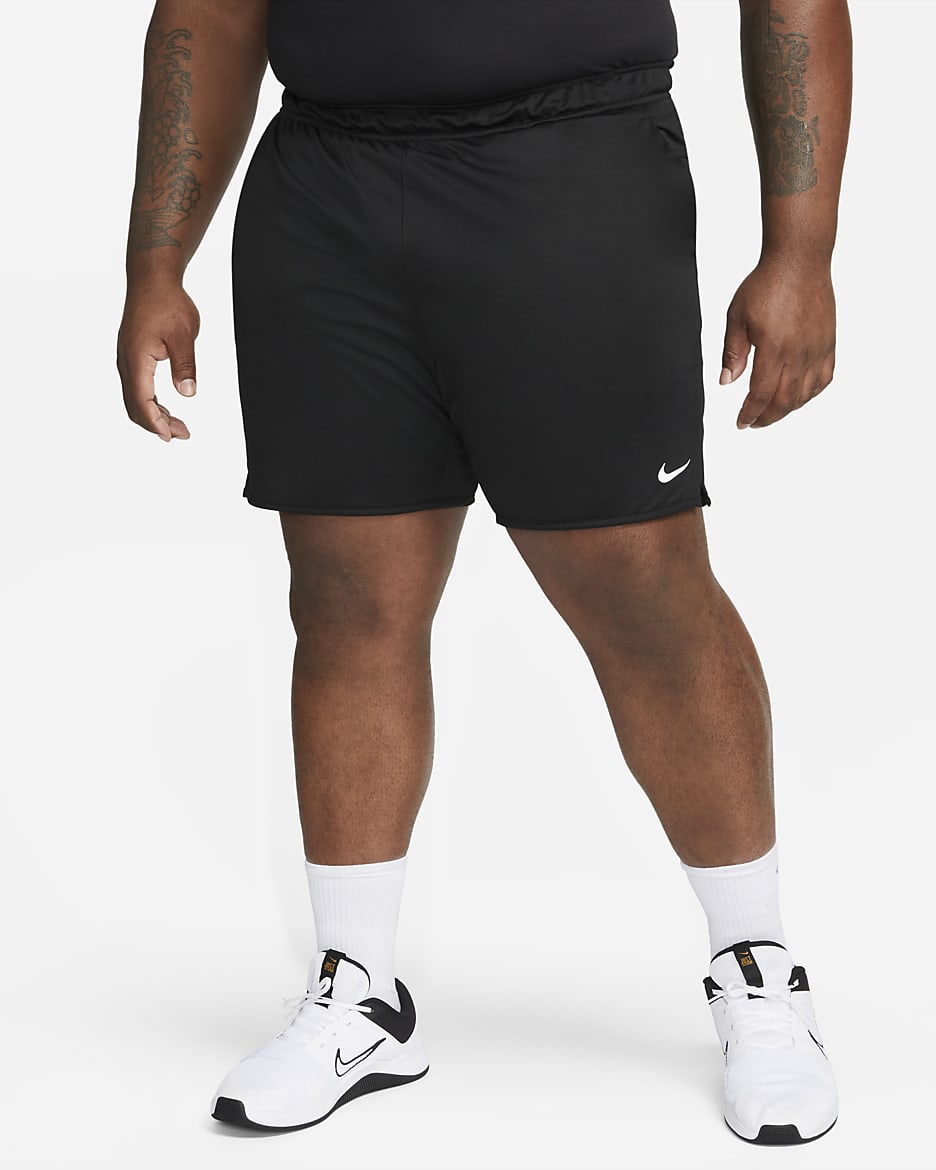 Nike Totality vielseitige Dri-FIT Herrenshorts ohne Futter (ca. 18 cm) - Schwarz/Schwarz/Iron Grey/Weiß