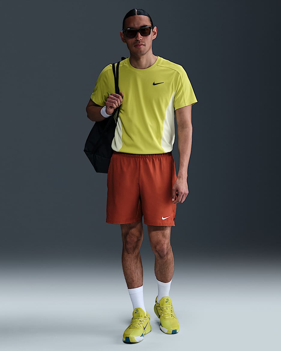 NikeCourt Victory Men's Dri-FIT 7" Tennis Shorts - Mars Stone/White