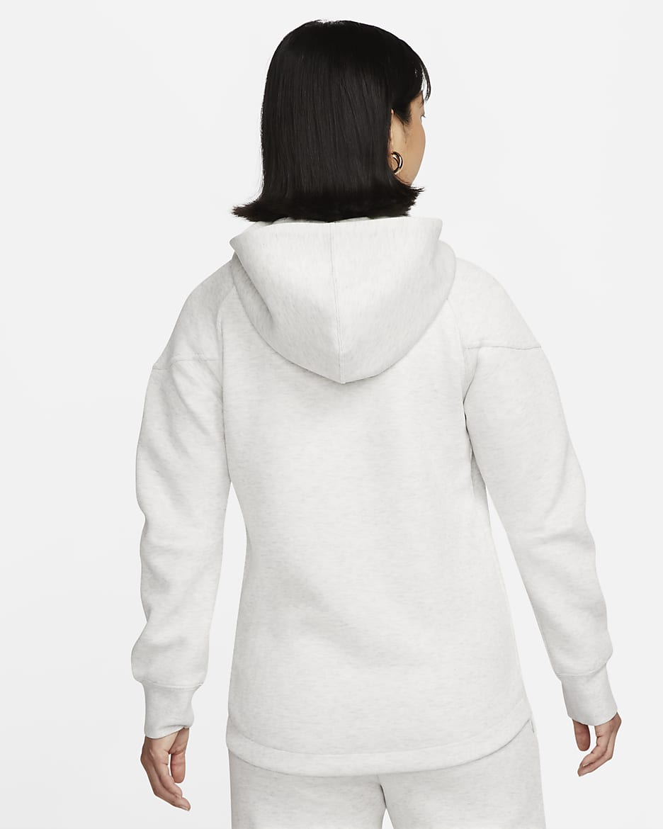 Nike Sportswear Tech Fleece Windrunner Women's Full-Zip Hoodie - Light Grey/Heather/Black