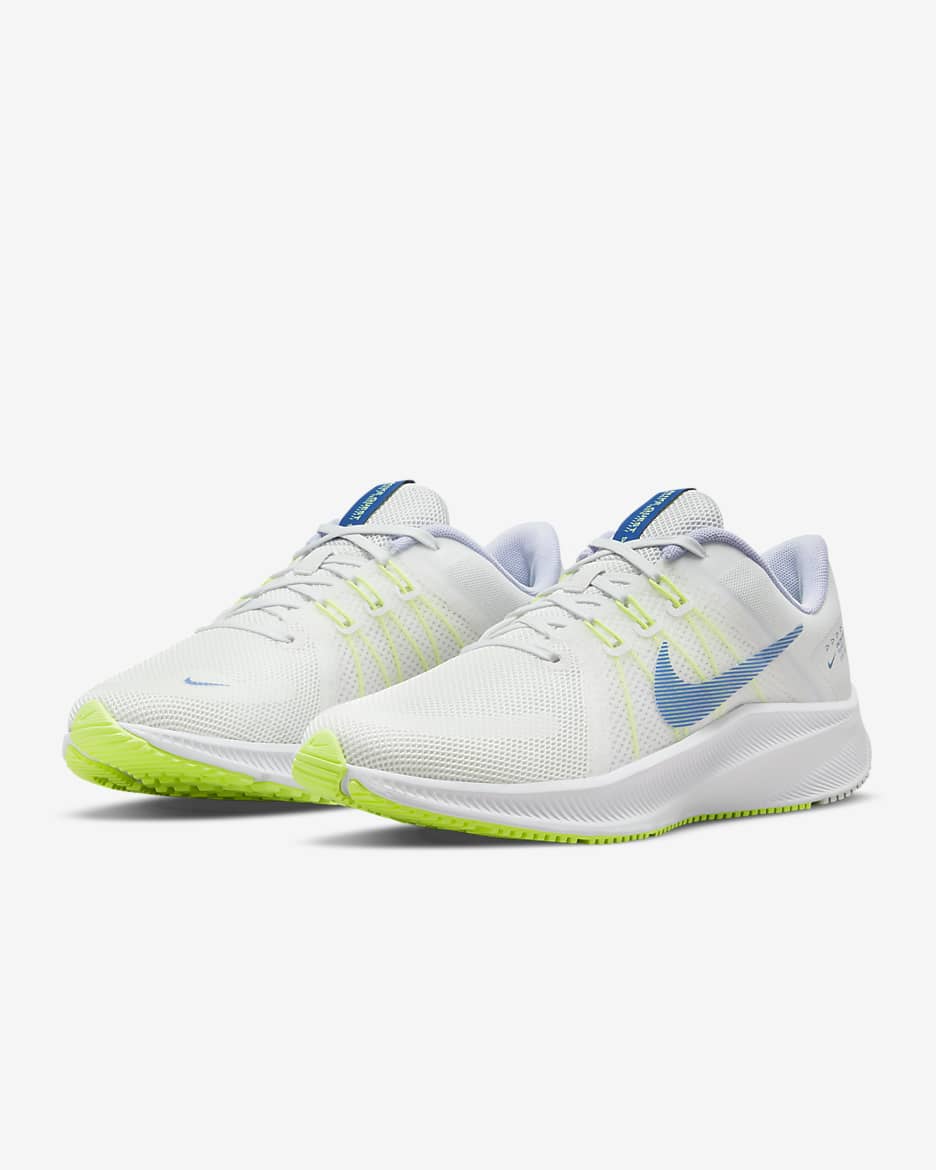 Nike Quest 4 Women's Road Running Shoes - Summit White/Iris Whisper/Volt Glow/Game Royal