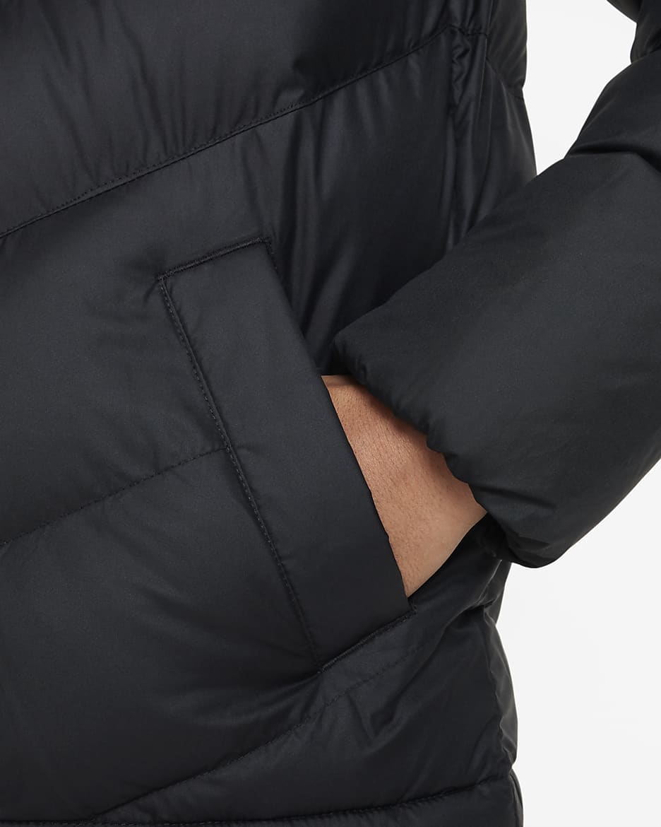 Veste à capuche et garnissage synthétique Nike Sportswear pour ado - Noir/Noir/Blanc