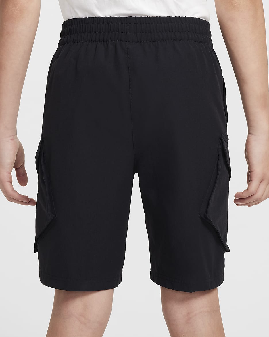 Nike Sportswear City Utility Older Kids' Cargo Shorts - Black/Black