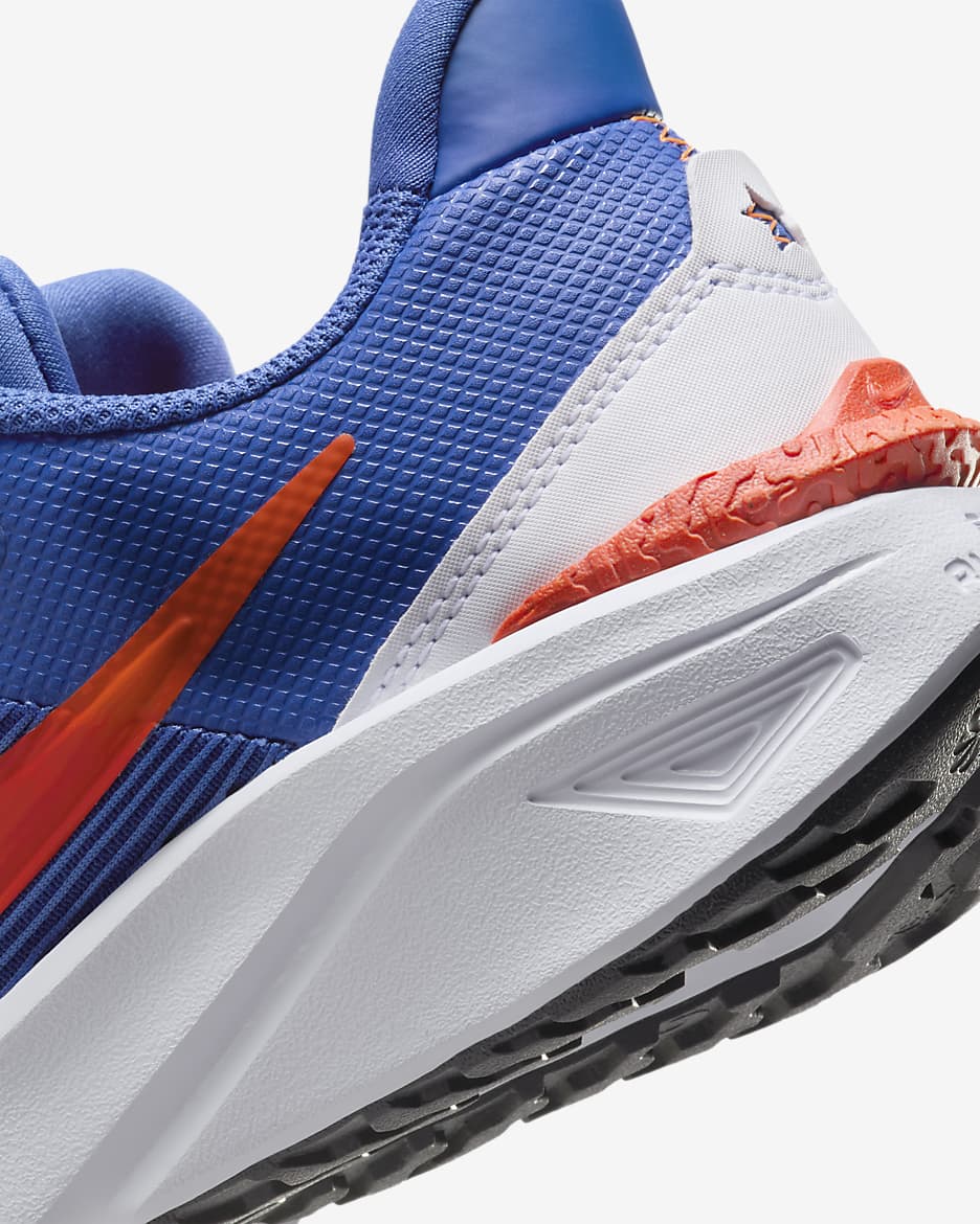 Nike Star Runner 4 大童路跑鞋 - Astronomy Blue/白色/Total Orange/Team Orange