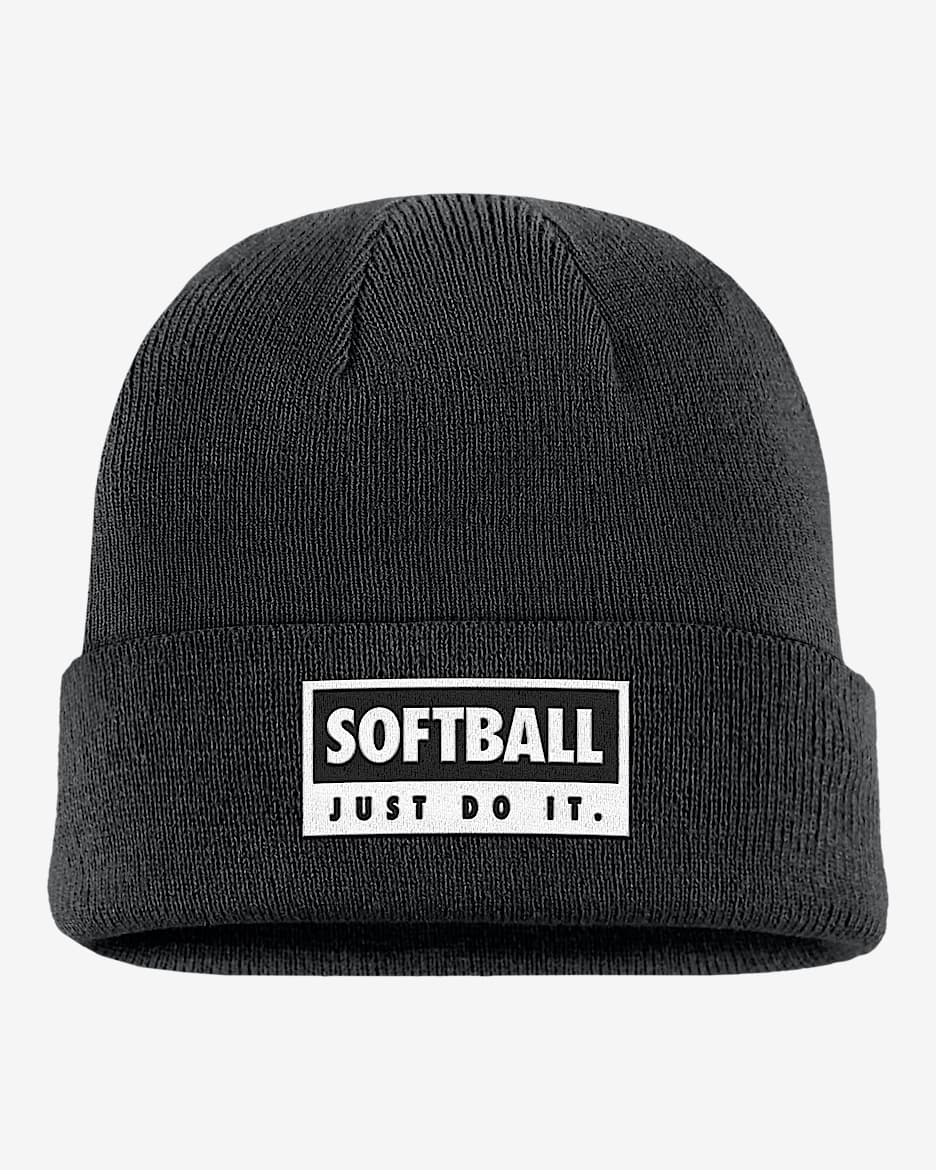 Nike Swoosh Peak Softball Beanie - Black