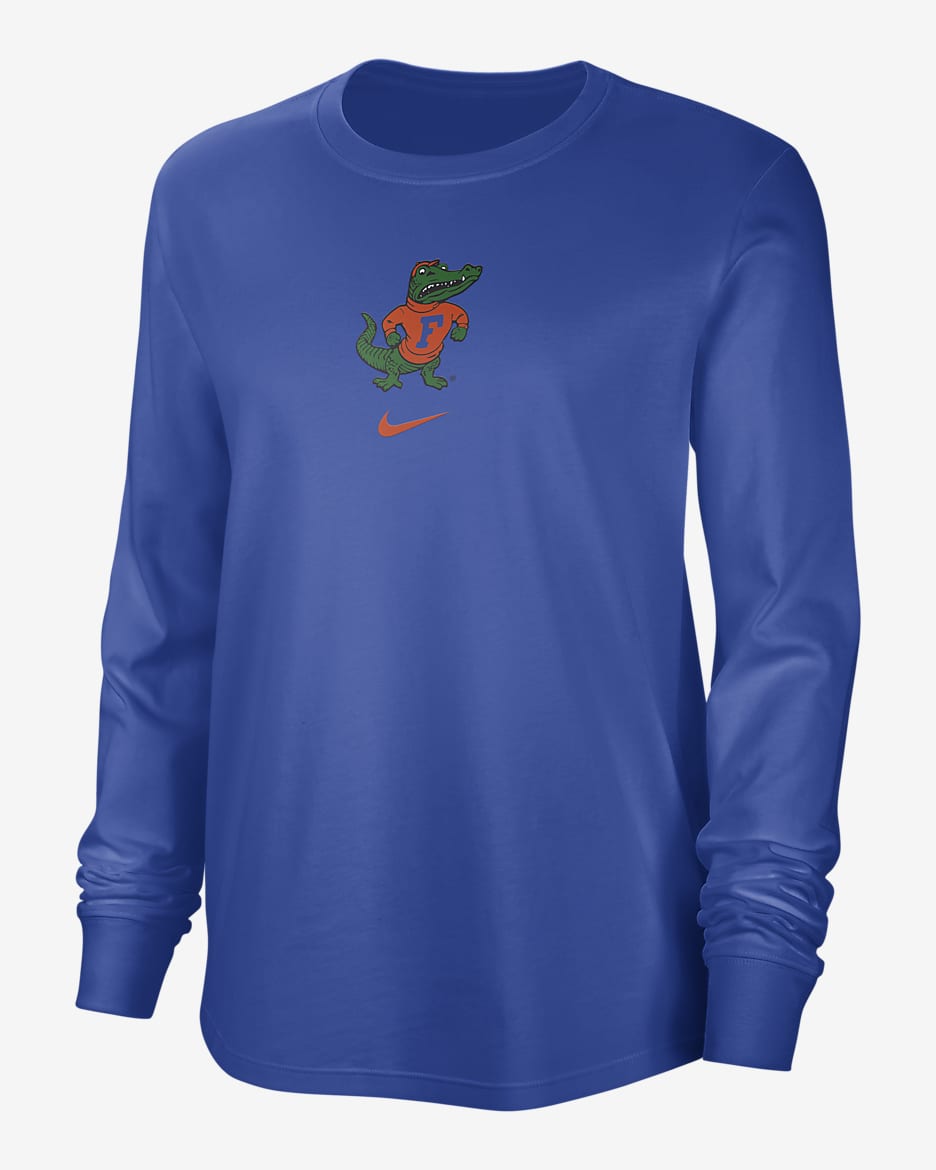 Florida Women's Nike College Crew-Neck Long-Sleeve T-Shirt - Game Royal