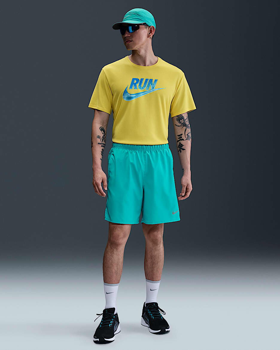 Nike Challenger Men's Dri-FIT 18cm (approx.) Brief-Lined Running Shorts - Dusty Cactus/Dusty Cactus/Dusty Cactus